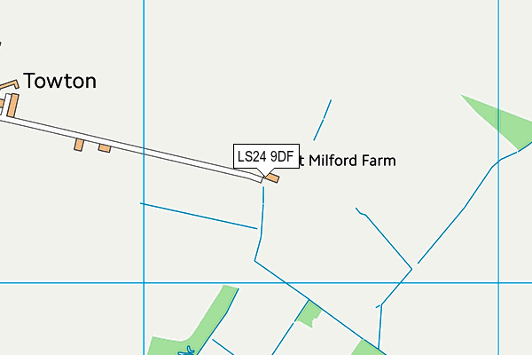 LS24 9DF map - OS VectorMap District (Ordnance Survey)