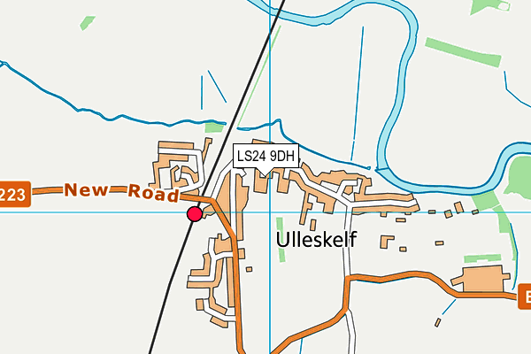 LS24 9DH map - OS VectorMap District (Ordnance Survey)