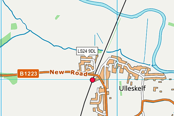 LS24 9DL map - OS VectorMap District (Ordnance Survey)