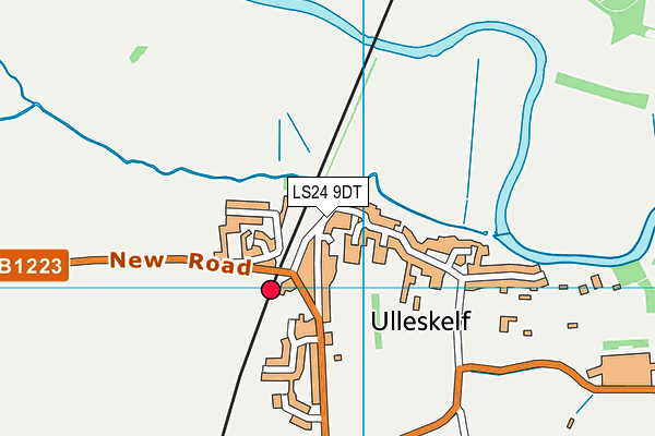 LS24 9DT map - OS VectorMap District (Ordnance Survey)