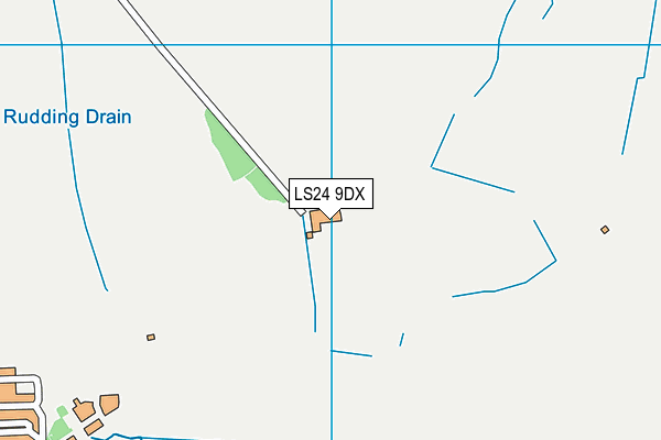 LS24 9DX map - OS VectorMap District (Ordnance Survey)