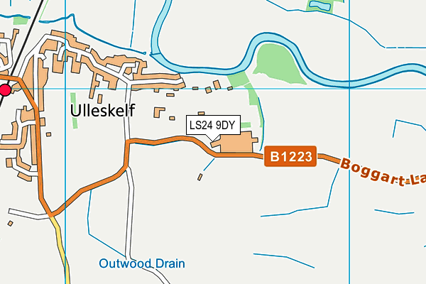 LS24 9DY map - OS VectorMap District (Ordnance Survey)