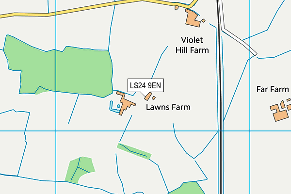 LS24 9EN map - OS VectorMap District (Ordnance Survey)
