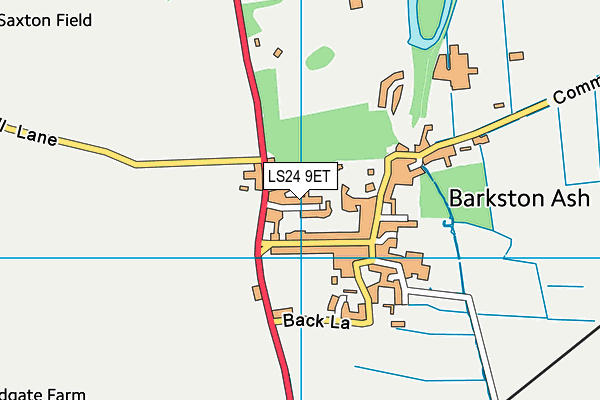 LS24 9ET map - OS VectorMap District (Ordnance Survey)