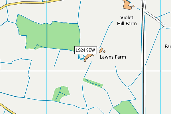 LS24 9EW map - OS VectorMap District (Ordnance Survey)