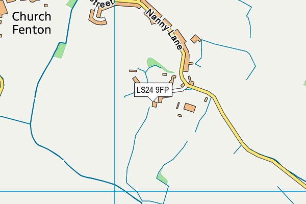 LS24 9FP map - OS VectorMap District (Ordnance Survey)
