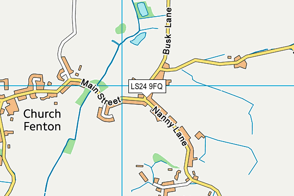 LS24 9FQ map - OS VectorMap District (Ordnance Survey)