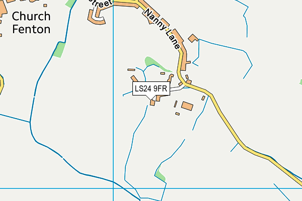 LS24 9FR map - OS VectorMap District (Ordnance Survey)
