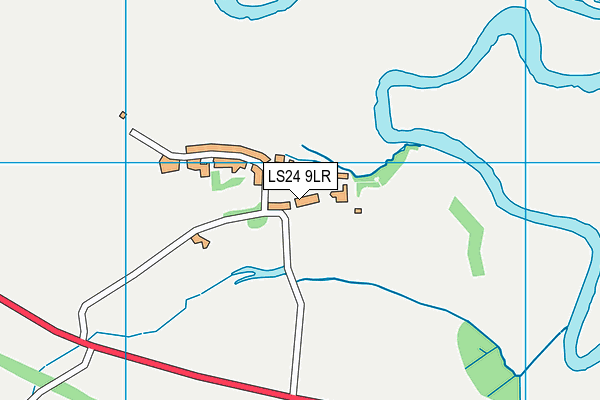 LS24 9LR map - OS VectorMap District (Ordnance Survey)