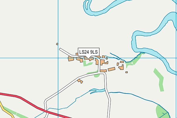 LS24 9LS map - OS VectorMap District (Ordnance Survey)