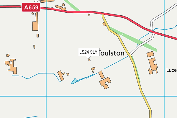 LS24 9LY map - OS VectorMap District (Ordnance Survey)
