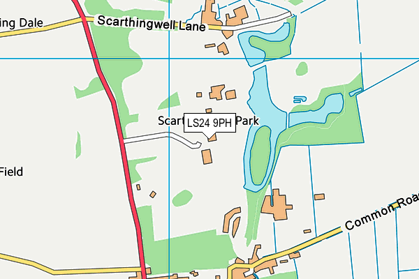 LS24 9PH map - OS VectorMap District (Ordnance Survey)