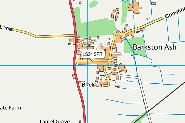 LS24 9PR map - OS VectorMap District (Ordnance Survey)