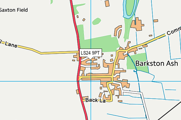 LS24 9PT map - OS VectorMap District (Ordnance Survey)