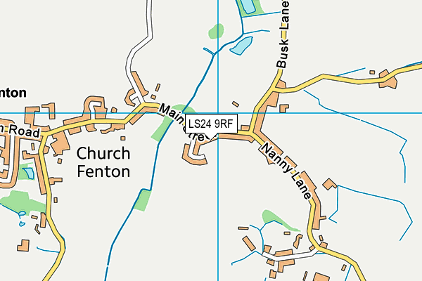 Kirk Fenton Church of England Primary School map (LS24 9RF) - OS VectorMap District (Ordnance Survey)