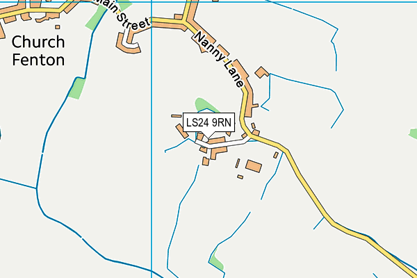 LS24 9RN map - OS VectorMap District (Ordnance Survey)
