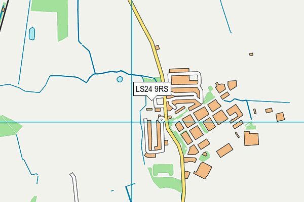 LS24 9RS map - OS VectorMap District (Ordnance Survey)