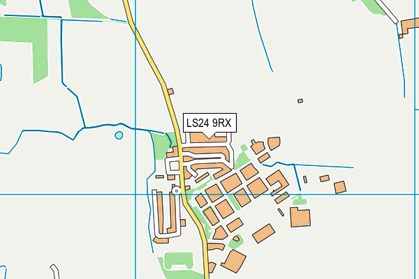 LS24 9RX map - OS VectorMap District (Ordnance Survey)