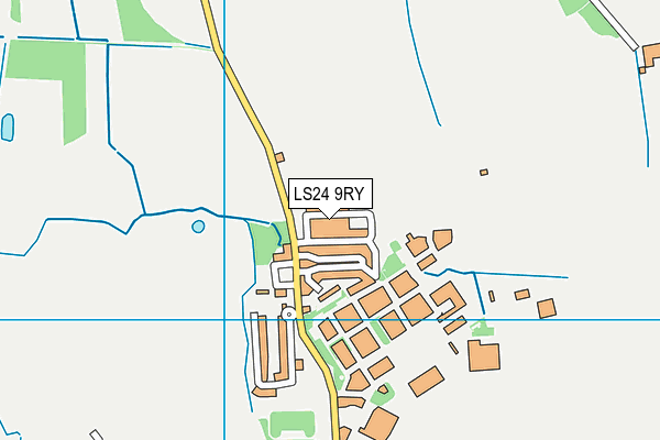LS24 9RY map - OS VectorMap District (Ordnance Survey)