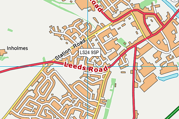 LS24 9SP map - OS VectorMap District (Ordnance Survey)