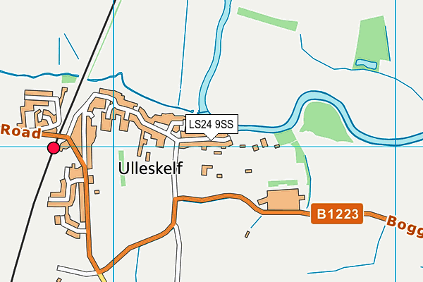 LS24 9SS map - OS VectorMap District (Ordnance Survey)