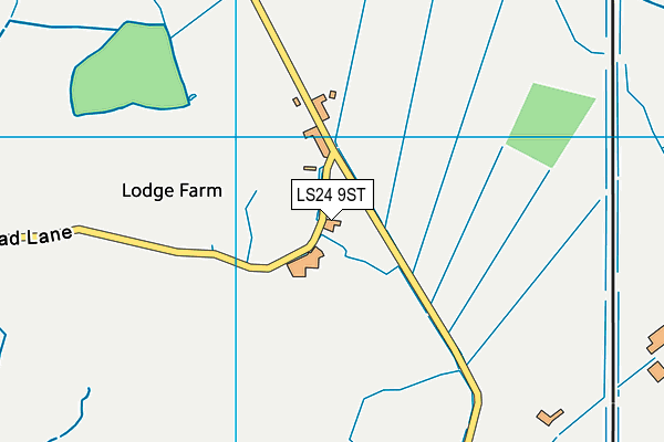 LS24 9ST map - OS VectorMap District (Ordnance Survey)