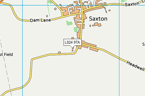 LS24 9TA map - OS VectorMap District (Ordnance Survey)