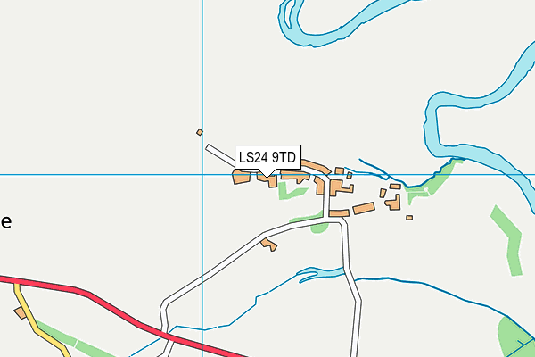 LS24 9TD map - OS VectorMap District (Ordnance Survey)