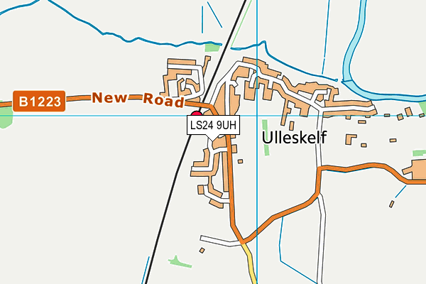 LS24 9UH map - OS VectorMap District (Ordnance Survey)