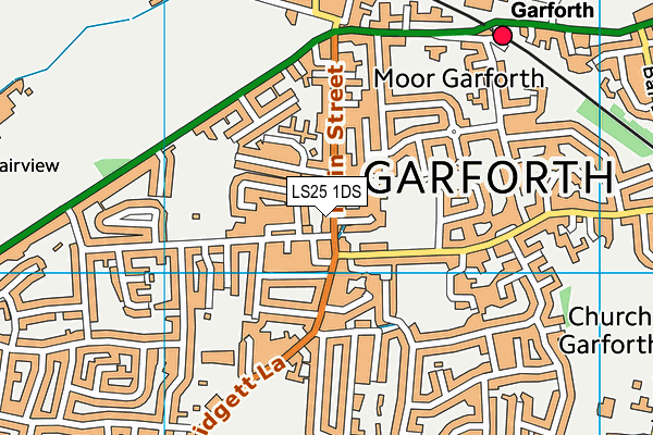 Map of THE BAR WITH NO NAME GARFORTH LTD at district scale