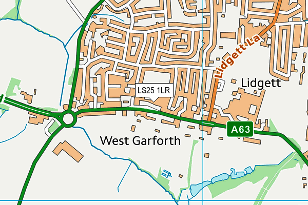 Map of GARFORTH HAND CAR WASH LIMITED at district scale