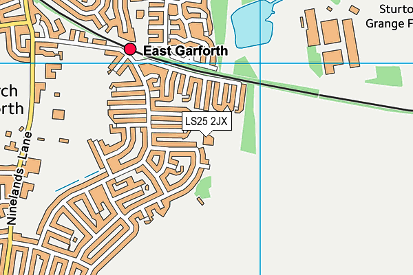 Green Lane Primary Academy map (LS25 2JX) - OS VectorMap District (Ordnance Survey)