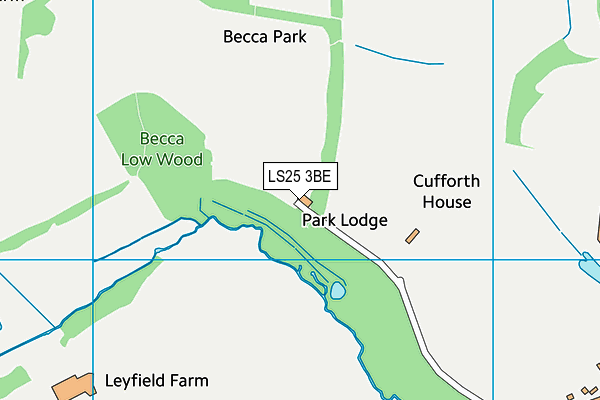 LS25 3BE map - OS VectorMap District (Ordnance Survey)