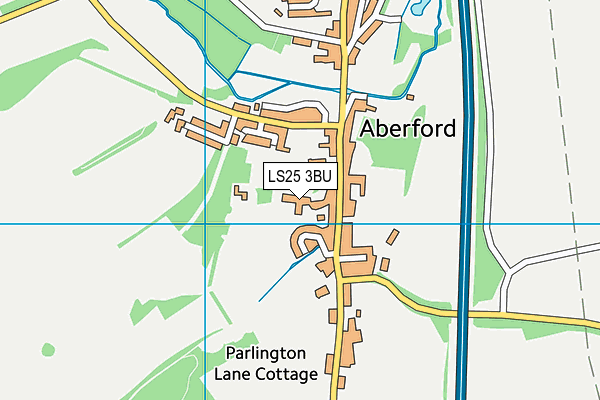 Aberford Church of England Voluntary Controlled Primary School map (LS25 3BU) - OS VectorMap District (Ordnance Survey)