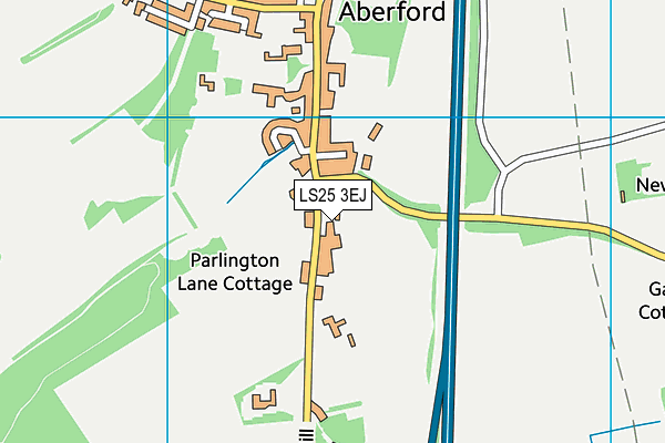LS25 3EJ map - OS VectorMap District (Ordnance Survey)