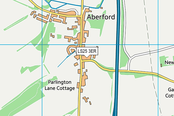 LS25 3ER map - OS VectorMap District (Ordnance Survey)