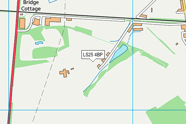 LS25 4BP map - OS VectorMap District (Ordnance Survey)