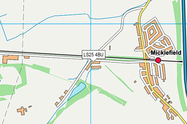 LS25 4BU map - OS VectorMap District (Ordnance Survey)
