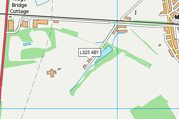 LS25 4BY map - OS VectorMap District (Ordnance Survey)