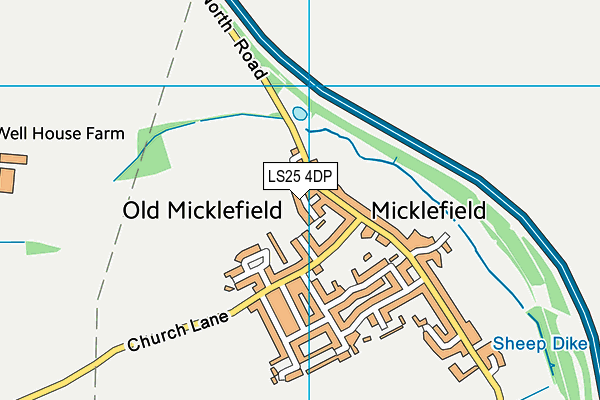 Map of CHAPEL COURT MICKLEFIELD LIMITED at district scale