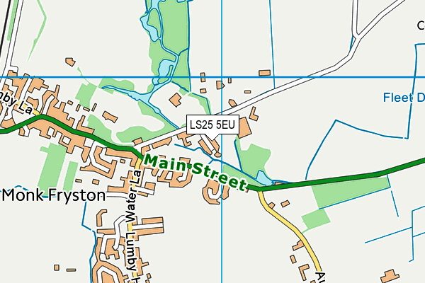 LS25 5EU map - OS VectorMap District (Ordnance Survey)