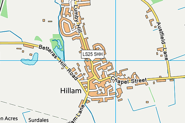 LS25 5HH map - OS VectorMap District (Ordnance Survey)