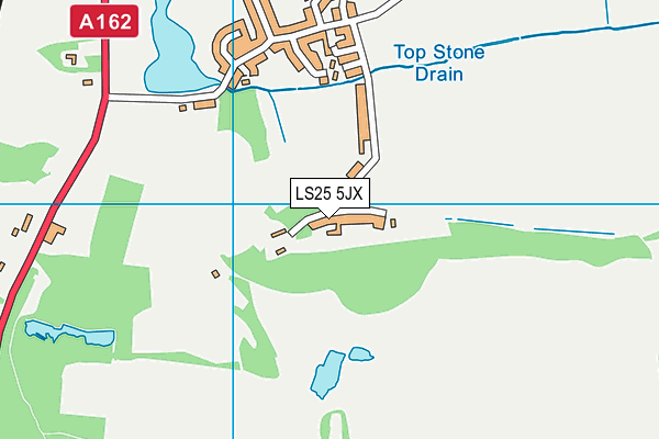 LS25 5JX map - OS VectorMap District (Ordnance Survey)