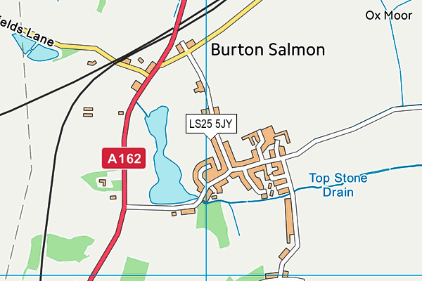 Burton Salmon Community Primary School map (LS25 5JY) - OS VectorMap District (Ordnance Survey)
