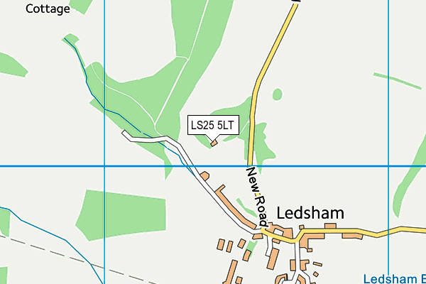 LS25 5LT map - OS VectorMap District (Ordnance Survey)