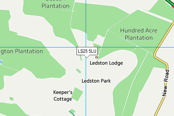 LS25 5LU map - OS VectorMap District (Ordnance Survey)