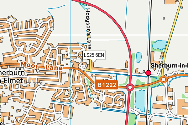 LS25 6EN map - OS VectorMap District (Ordnance Survey)