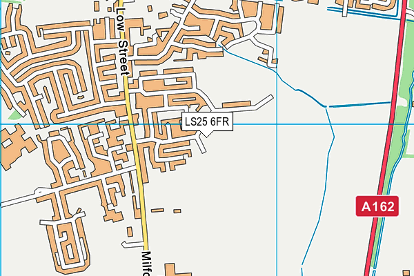 LS25 6FR map - OS VectorMap District (Ordnance Survey)