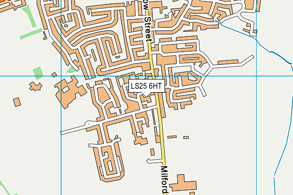 LS25 6HT map - OS VectorMap District (Ordnance Survey)