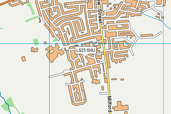 LS25 6HU map - OS VectorMap District (Ordnance Survey)